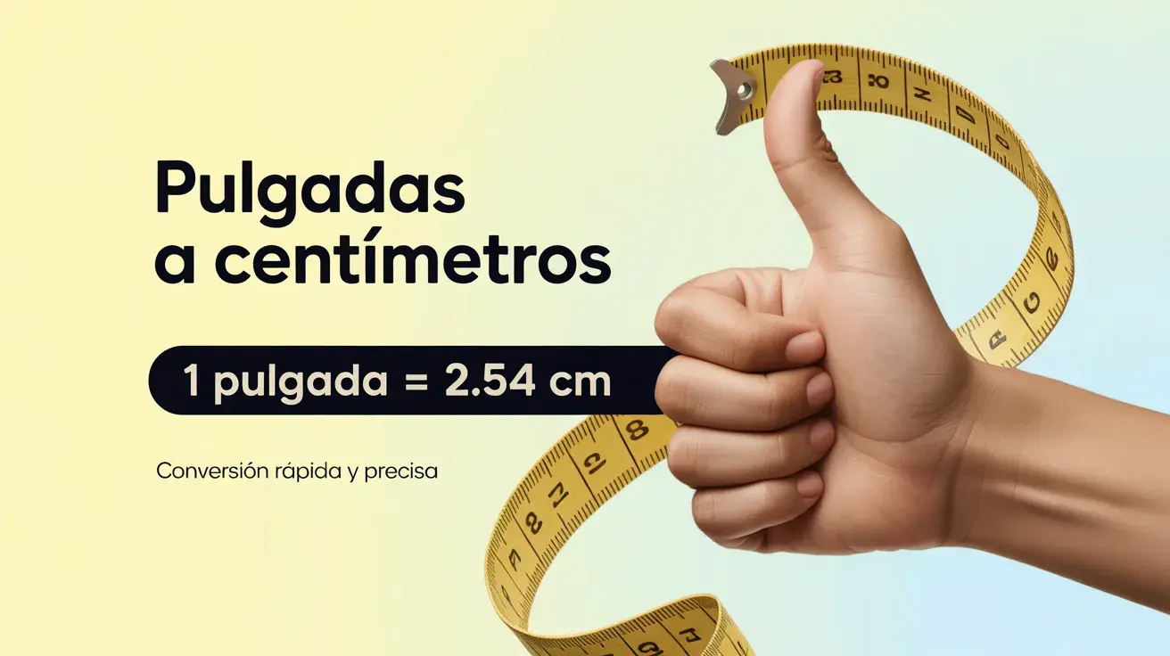 Conversor de pulgadas a cm - Tabla de conversión